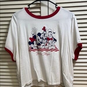 Women’s Disney White and Red Family Magic T-Shirt